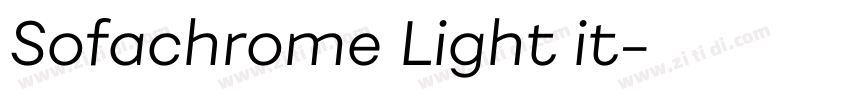 Sofachrome Light it字体转换